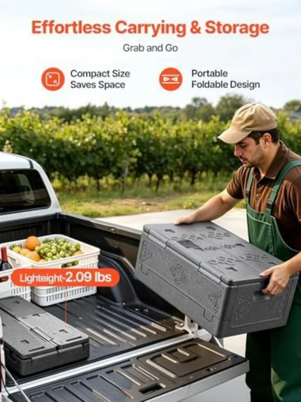 Collapsible Insulated Food Warmer 40 Qt Thermal Carrier for Catering & Events